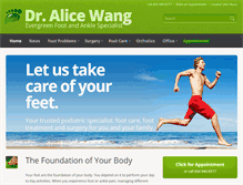 Tablet Screenshot of evergreenfootankle.com
